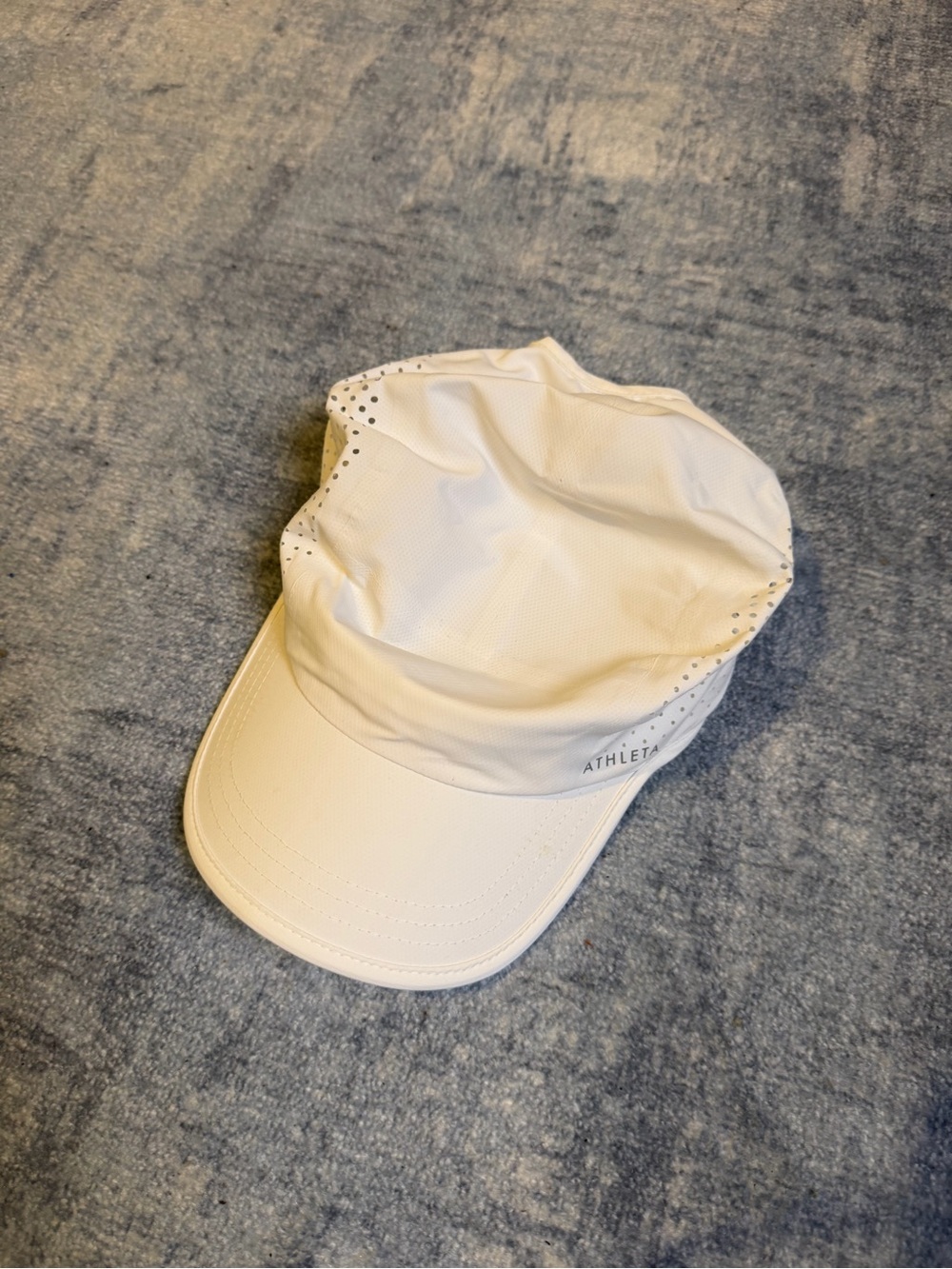 Athleta White Ventilated Baseball Cap